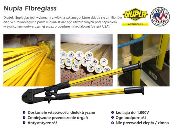Nożyce dielektryczne NUPLA 91 do prętów max 14mm